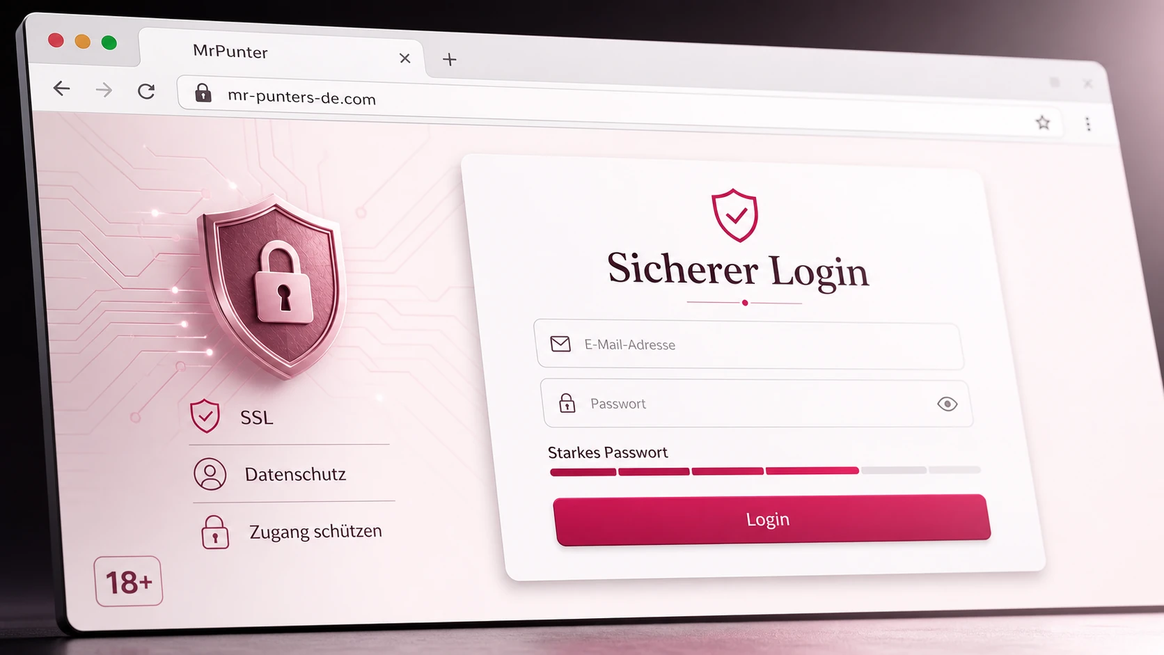 Sicherheit beim MrPunter Login